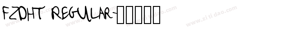 FZDHT Regular字体转换